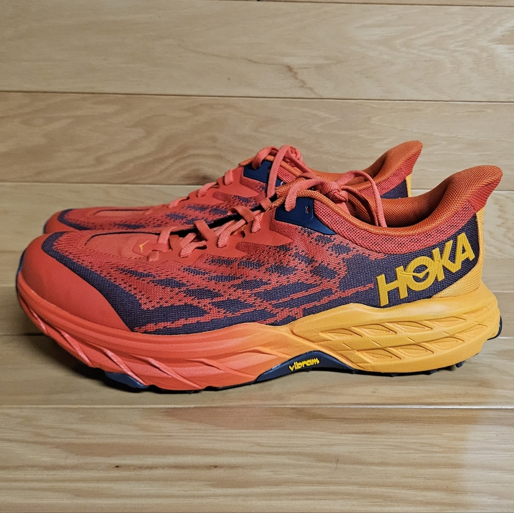Hoka One One Speedgoat 5 Wide 2E Mens Running Shoes Sneaker 1123159 - Picture 6 of 11